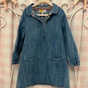 Mini Boden denim dress - size 5-6Y